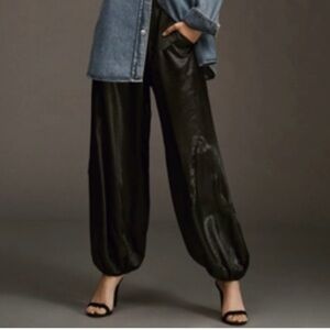 Pilcro Black Satin Joggers